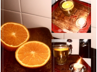 Pomarańczowa zielona herbata