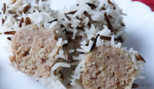 Jeżyki z mięsa mielonego i ryżu basmati