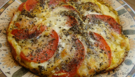 Zapiekany omlet z mozzarellą