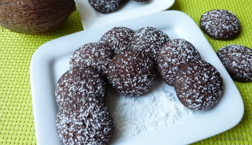 Ciasteczka z czekoladą i wiórkami kokosowymi 