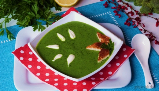 Zielona zupa krem