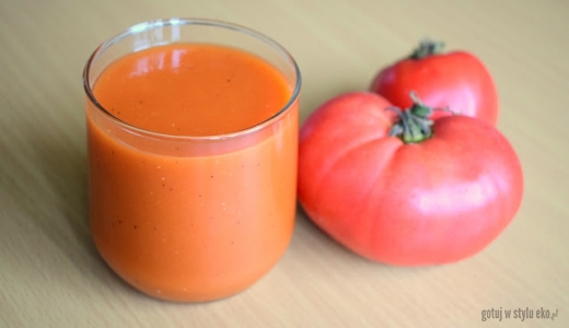 Zdrowy sok pomidorowy z pomidorków koktajlowych :)