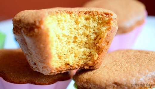 Muffinki biszkoptowe bez tłuszczu - proste i bez glutenu :) 