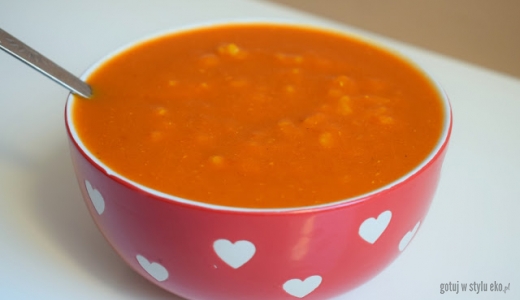 Zupa pomidorowa - z pomidorów z puszki, z ryżem, najlepsza! :) 