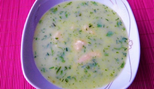 Zupa koperkowa z kluseczkami