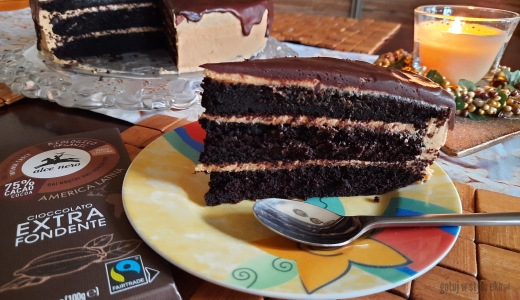 Tort czekoladowo - orzechowy 