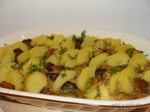 Zapiekanka grzybowa z ziemniakami