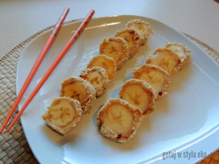 Bananowe sushi