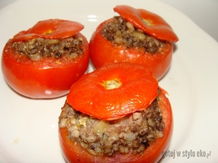 Pomidory faszerowane kaszanką