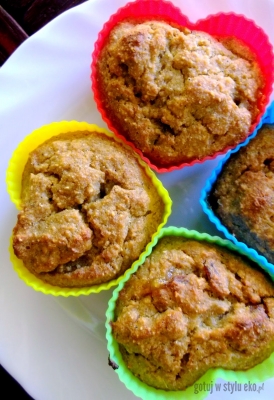 Miodowe muffinki owsiane z bakaliami :) 