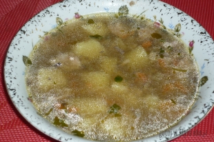 Zupa pieczarkowa z mięsem