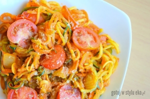 Spaghetti z cukinii - dietetyczne, lekkie, wegańskie :)