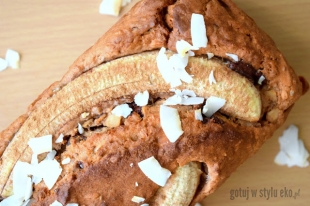 Wegański chlebek bananowo-kokosowy :) 
