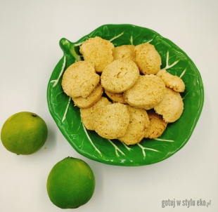 Ciasteczka limonkowo - kokosowe (bezglutenowe)