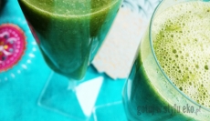 Zielony koktajl z avocado i mango