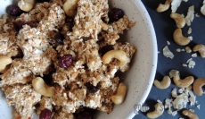 Kasztanowa granola bez pieczenia