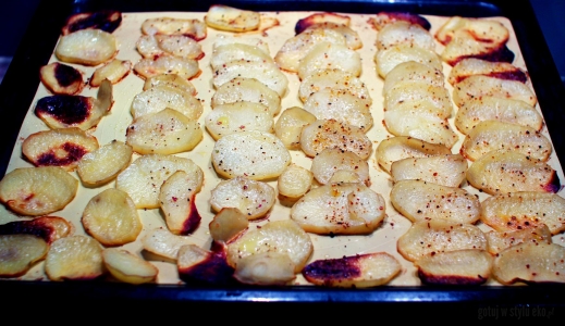 Pieczone talarki ziemniaków