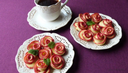 Róże z kruchego ciasta