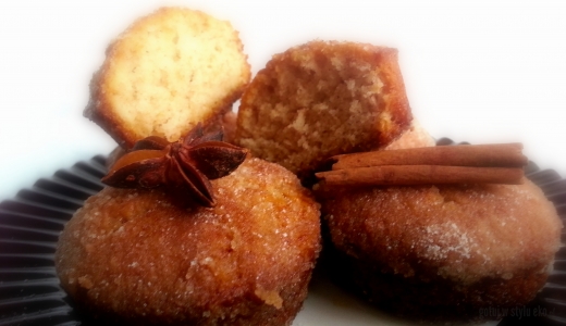 Muffiny jak pączki (doughnut muffins)
