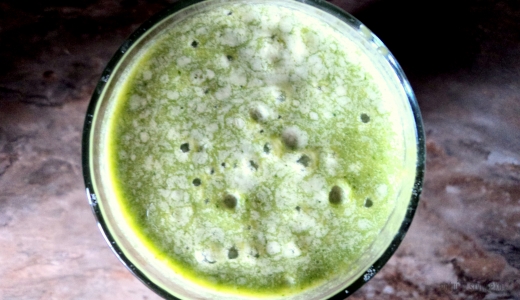 Zielony koktajl kokosowy :) 