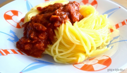 Bezglutenowe wege spaghetti gotowe w 20 minut :) 