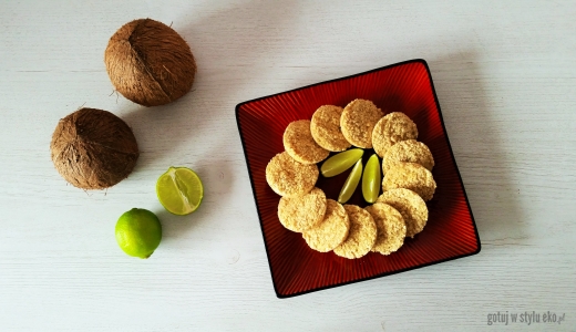 Kokosowo-limonkowe ciasteczka bezglutenowe