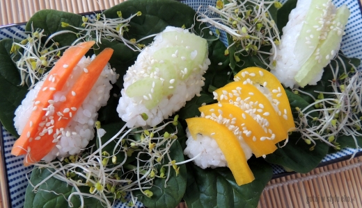 Warzywne sushi bez zawijania