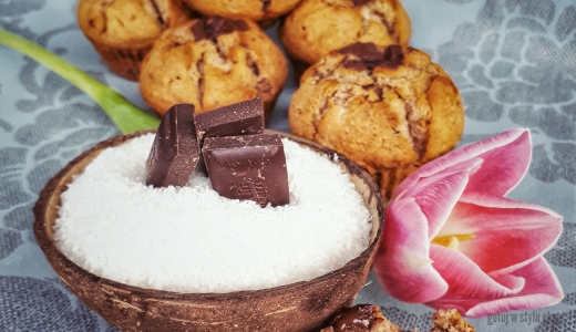 Bezglutenowe muffinki z jogurtem sojowym i kokosem