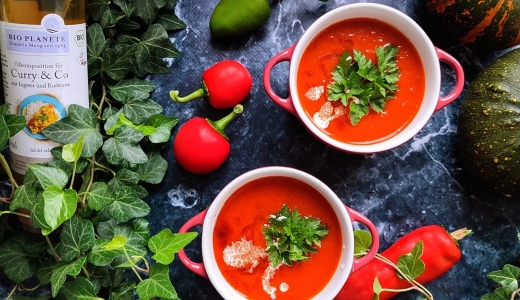 Pomidorowo - paprykowy krem z curry