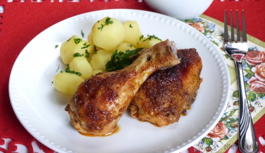 Mięso z kurczaka w chrzanowo - miodowej marynacie