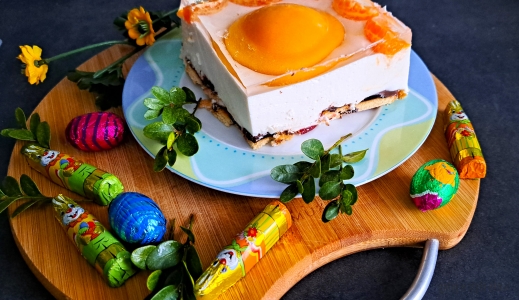 Ciasto bez pieczenia - jajko sadzone