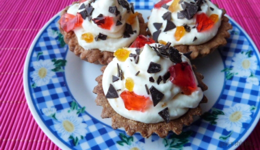 Korzenne babeczki z pomarańczowym kremem