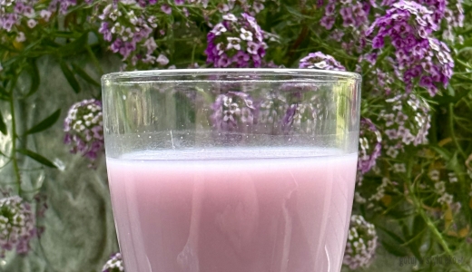 Ube latte zero waste 