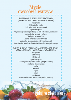 Mycie owoców i warzyw