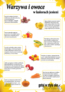 Warzywa i owoce w kolorach jesieni