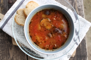 Zupa pomidorowo-grzybowa