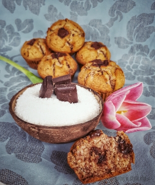 Bezglutenowe muffinki z jogurtem sojowym i kokosem