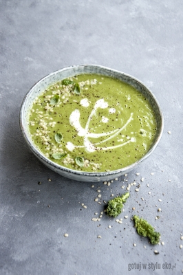 Zupa krem z zielonych warzyw