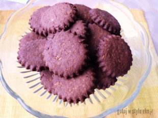 Kakaowe ciasteczka z wiórkami kokosowymi