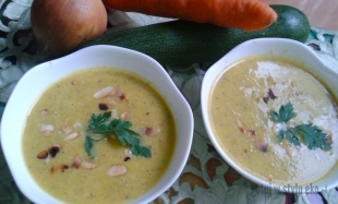 Cukiniowo - marchewkowa zupa krem