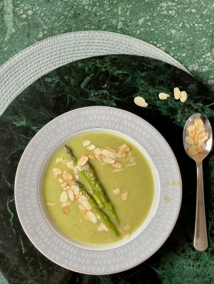 Zupa krem szparagowo - brokułowa