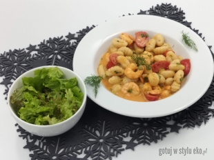 Gnocchi z krewetkami