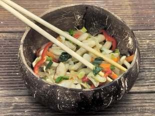 Pak choi z shimeji