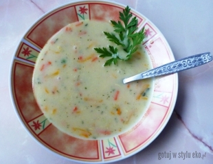 Zupa jarzynowa zabielana