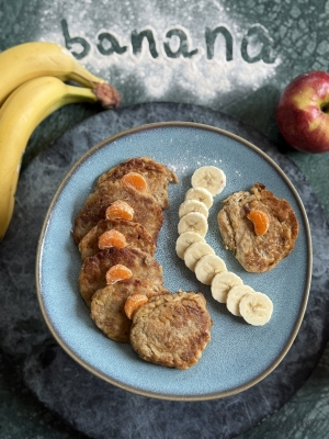 Placuszki podwójnie bananowe 