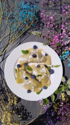 Pierogi z borówkami
