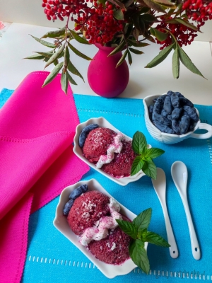 Lody owocowe z maślanką i mleczkiem kokosowym