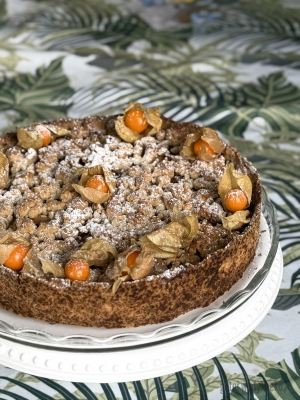 Szarlotka na orkiszowym spodzie 