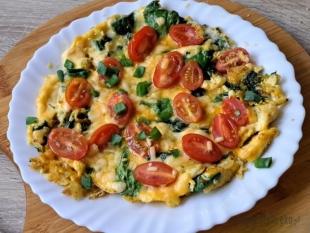 Omlet ze szpinakiem